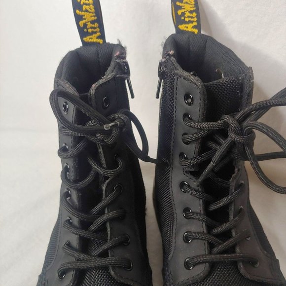 Dr Martens AirWair Combs Juinior Youth Size US 3 UK 2 EU34 Boots Black Canvas - Picture 7 of 16